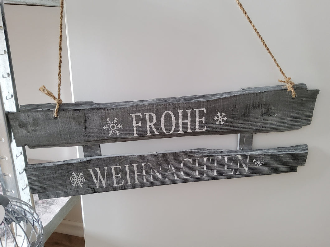 Holzschild Weihnachten